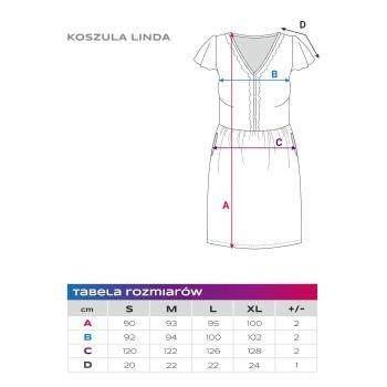 EWA 968481 LINDA Koszula ciążowa winogronowa XXL