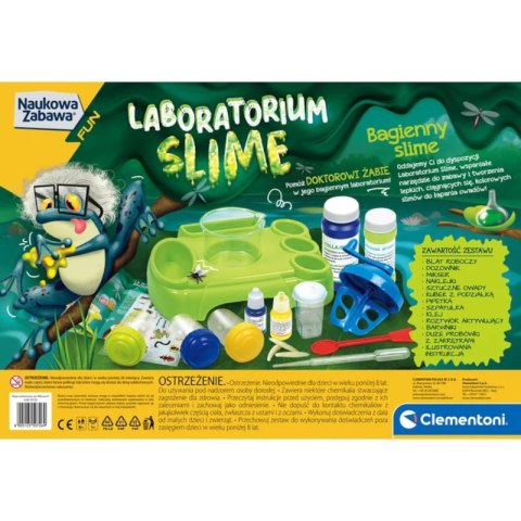 Naukowa Zabawa Laboratorium Slime Język Polski Clementoni 50726