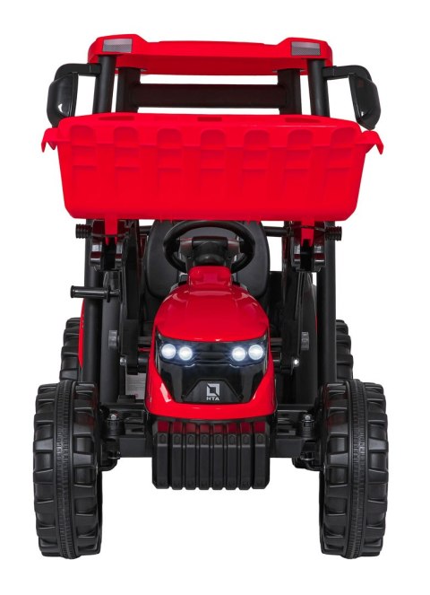 Pojazd MEGA Traktor D68 Z Przyczepką Czerwony