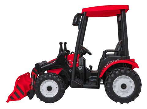 Pojazd MEGA Traktor D68 Z Przyczepką Czerwony