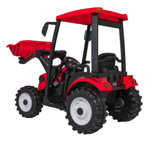 Pojazd MEGA Traktor D68 Z Przyczepką Czerwony