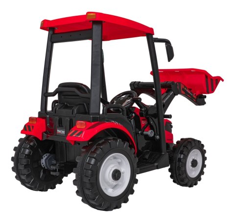 Pojazd MEGA Traktor D68 Z Przyczepką Czerwony