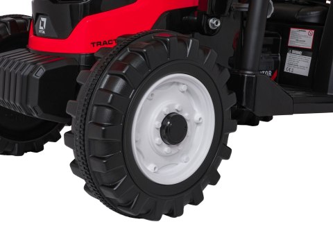 Pojazd MEGA Traktor D68 Z Przyczepką Czerwony
