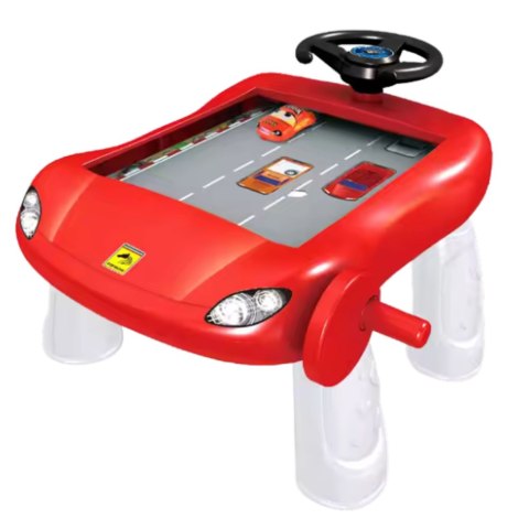 Symulator Jazdy Manualny Stolik Edukacyjny Czerwony