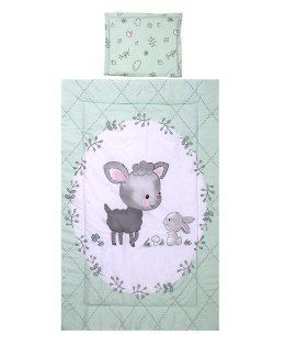 Zestaw Pościeli 3cz. 100x135cm Lamb Green