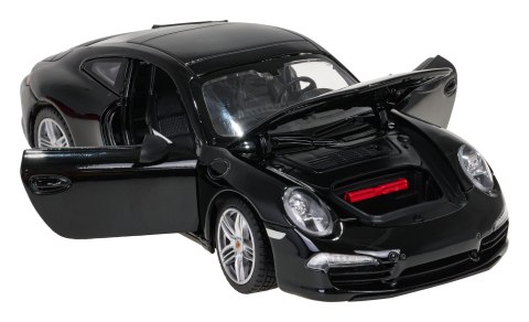 Autko Metalowe 1:24 Porsche 911 Czarne RASTAR