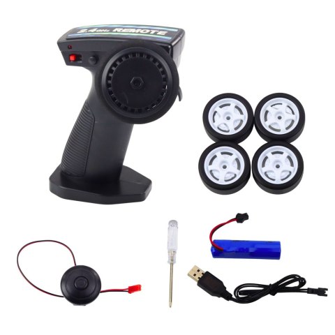 Auto Sportowe Zdalnie Sterowane RC Podświetlana Karoseria Drift Pomarańczowe