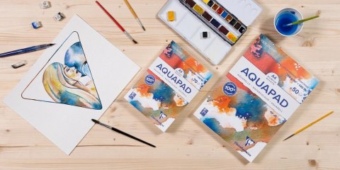 Blok akwarelowy AQUAPAD A5, 300g, 70 ark