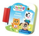 Clemmy Słodkie Zwierzaki Kotek Piesek Krówka Klocki Książeczka Clementoni 17849