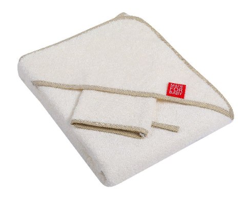 DUET BABY 517 Okrycie kąpielowe z myjką frotte 100x100cm