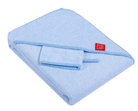 DUET BABY 517 Okrycie kąpielowe z myjką frotte 100x100cm