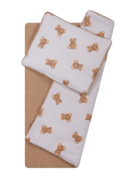 DUET BABY 766 Komplet do wózka boucla+bawełna druk 75x100