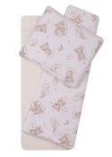 DUET BABY 766 Komplet do wózka boucla+bawełna druk 75x100