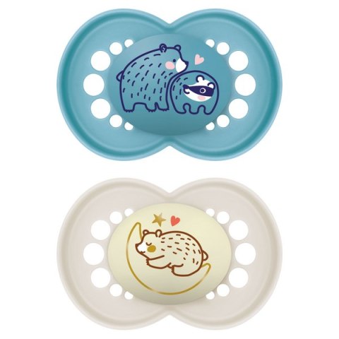 MAM 850776 Smoczek uspokajający Original 6+ Day&Night Planet Love boy