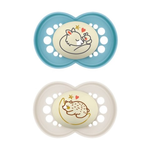 MAM 850806 Smoczek uspokajający Original Night 6+ Planet Love boy