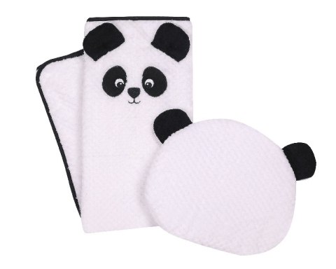 DUET BABY 693 Kocyk SOFT ANIMALS haft z poduszką 80x90