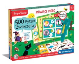 Mówiące Pióro 500 Pytań Zwierzęta Uczę się Bawiąc Język Polski Clementoni 50781