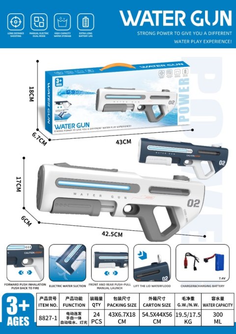 Automatyczny Pistolet na Wodę z Funkcją Świateł