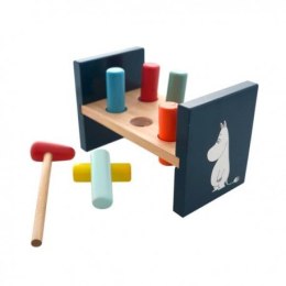 Drewniana dwustronna przebijanka z młotkiem, muminki BARBO TOYS