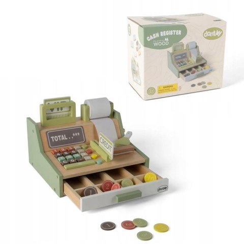 Drewniana kasa fiskalna z akcesoriami DANTOY