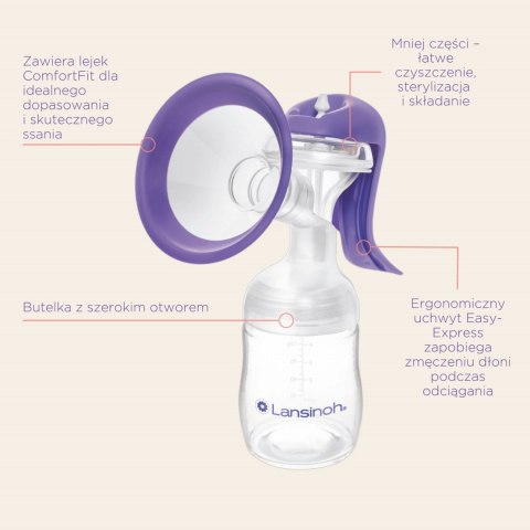 LANSINOH Laktator manualny MANUAL BREAST PUMP