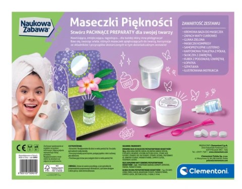 Naukowa Zabawa Zestaw DIY Maseczki Piękności Język Polski Clementoni 50901