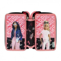 Potrójny piórnik z wyposażeniem, barbie Undercover