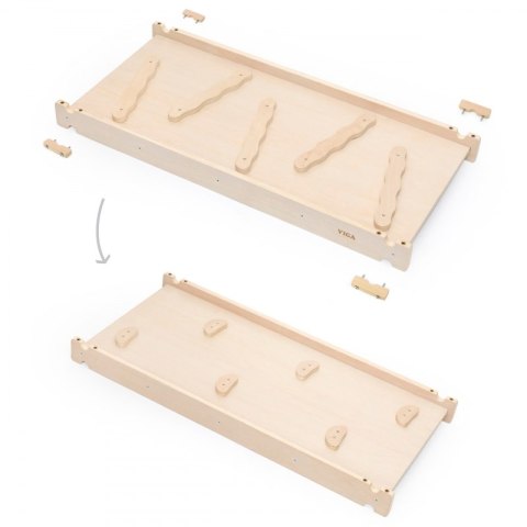 VIGA Drewniana Zjeżdżalnia Prosta Ścianka Wspinaczkowa