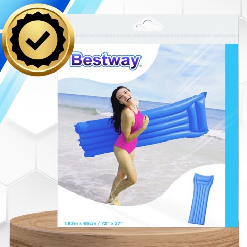 BESTWAY WYGODNY DMUCHANY NADMUCHIWANY MATERAC DO WODY PŁYWANIA 183 X 69 CM