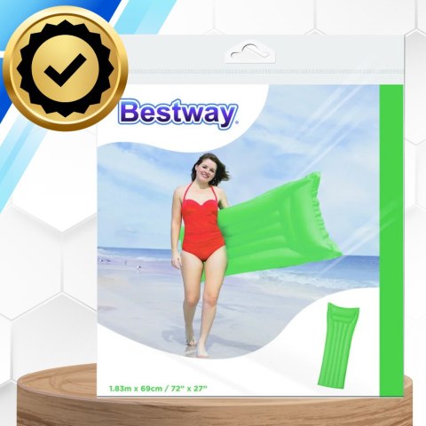 BESTWAY WYGODNY DMUCHANY NADMUCHIWANY MATERAC DO WODY PŁYWANIA 183 X 69 CM