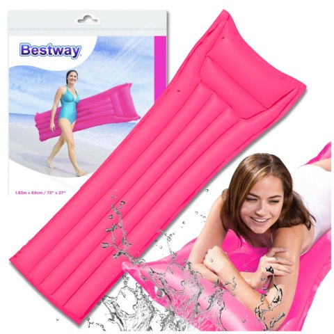 BESTWAY WYGODNY DMUCHANY NADMUCHIWANY MATERAC DO WODY PŁYWANIA 183 X 69 CM