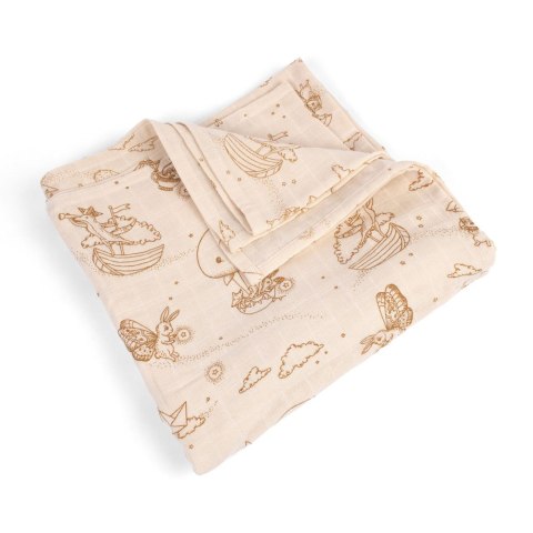 Filibabba Pieluszka muślinowa 120 x 120 cm GOTS Dreamy Adventurers