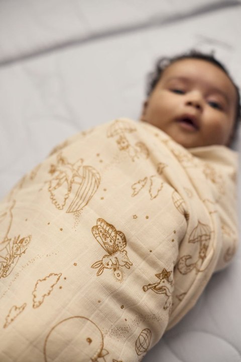 Filibabba Pieluszka muślinowa 120 x 120 cm GOTS Dreamy Adventurers