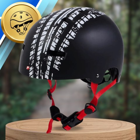 KASK skate orzech orzeszek na rower hulajnogę BMX rolki FISHER L/XL