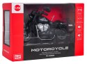 Metalowy Motocykl Czarny z Funkcją Świateł i Dźwięku