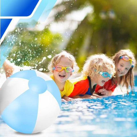 PIŁKA PLAŻOWA DMUCHANA NA BASEN OGRÓD DUŻA 53 CM NIEBIESKA