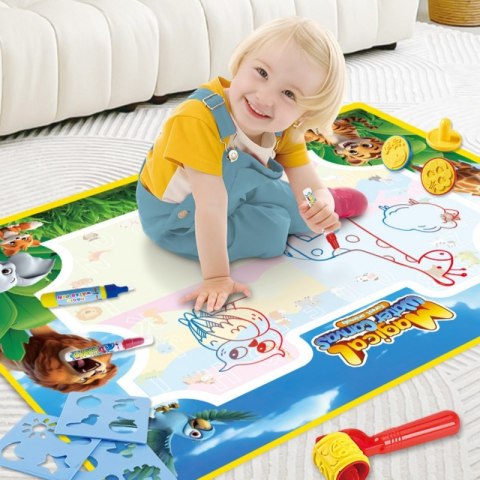 WOOPIE Mata Wodna do Malowania Safari Literki Cyferki