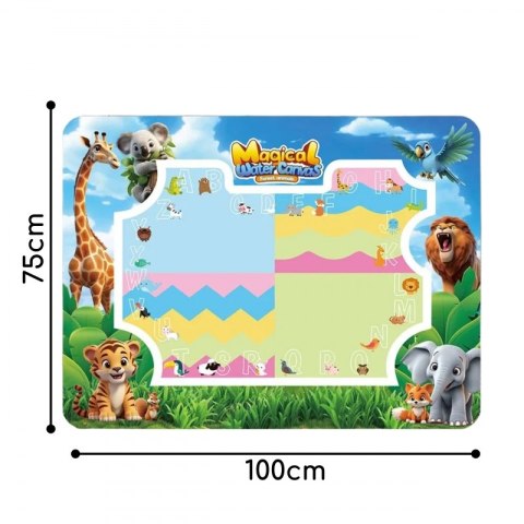 WOOPIE Mata Wodna do Malowania Safari Literki Cyferki