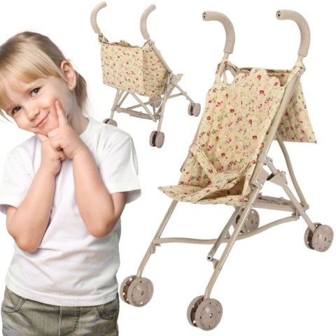 WOOPIE ROYAL Wózek dla Lalek Spacerówka Vintage Rose