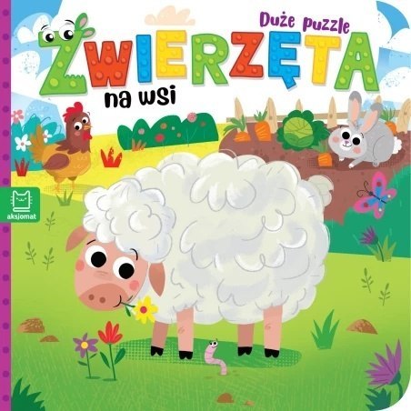ZWIERZĘTA NA WSI DUŻE PUZZLE