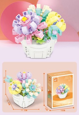 Zestaw klocków kreatywnych Bukiet w doniczce 253 el. dla dzieci 6+