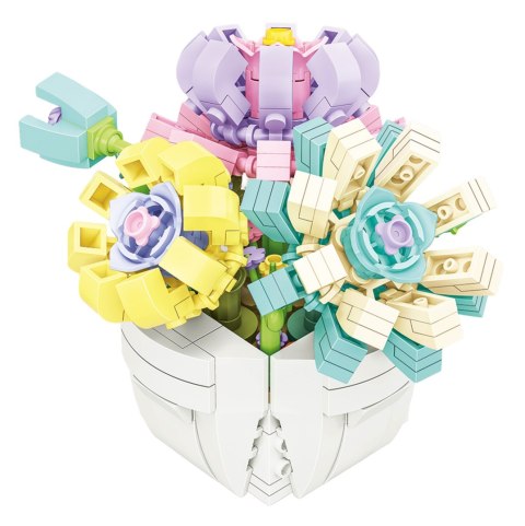 Zestaw klocków kreatywnych Bukiet w doniczce 253 el. dla dzieci 6+