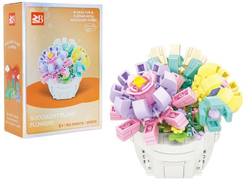 Zestaw klocków kreatywnych Bukiet w doniczce 253 el. dla dzieci 6+