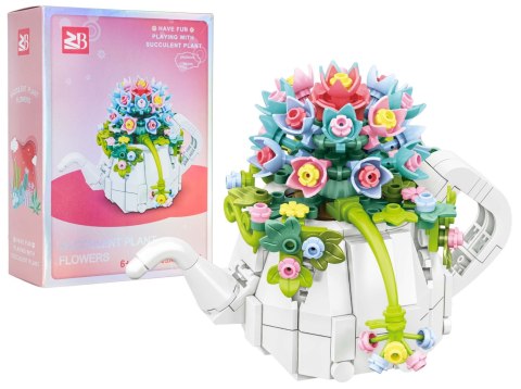 Zestaw klocków kreatywnych Kwiaty w czajniku 255 el. dla dzieci 6+