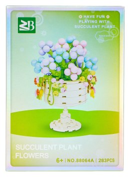 Zestaw klocków kreatywnych Kwiaty w kielichu 283 el. dla dzieci 6+