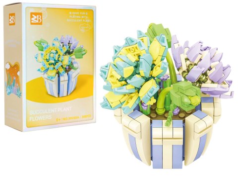 Zestaw klocków kreatywnych Kwiaty w kolorowej doniczce 306 el. dla dzieci 6+