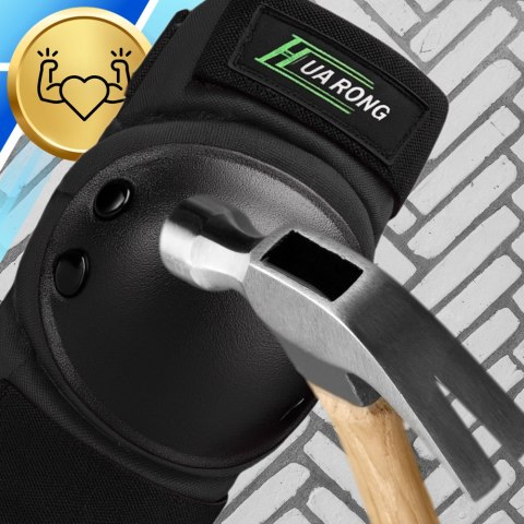 Zestaw ochraniaczy ochraniacze na rolki rower dla dorosłych 6 el. rozmiar L CZARNE