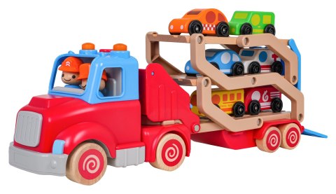 Drewniana Laweta + Autka