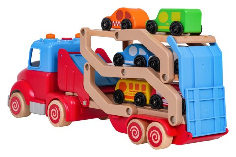 Drewniana Laweta + Autka