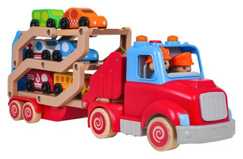 Drewniana Laweta + Autka